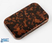 Hardy Bros Neroda fly box with internal bars containing approx. 150 various flies