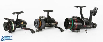 Collection of Abu Cardinal reels, as follows: Abu 55 high speed, good bail, rear tensioner, light