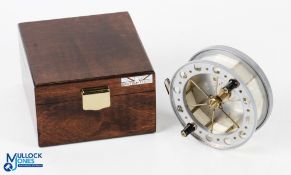 Fred Crouch Platinum Trotter centre pin alloy reel 4.25