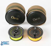 2x Orvis Battenkill Disc 8/9 spare spools, both in Orvis zip cases (2)