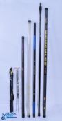 Carp Fishing Poles, to include a Middy Rhythm stik 6m pole, DAM Visa telesnatcher 6m, Shakespeare