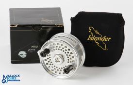 A fine and scarce Islander Canada Mk2 No 13445 RHW alloy centre pin reel - marine grade, salt