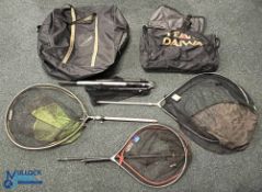 Bag of Fishing Landing Nets, to include Middy super soft with a short arrow point pole, a Greys with