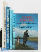 4x Salmon Game Fishing Books - game fishing methods & memories C W K Mundle 1978 - signed copy,