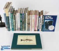 Fishing Book Collection a carton of modern fishing books with noted books of The World Atlas of