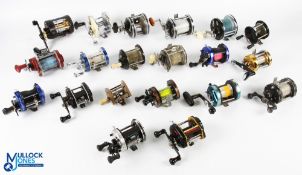 21x Assorted Multiplier Reels - all for spares / repairs with signs of use, losses, breaks and other
