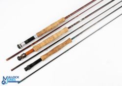 Daiwa Graphite Trout fly rod CF98-9, made in Scotland 9ft 2pc line 4/6#, double alloy uplocking reel