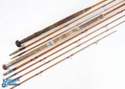 W R Pape Newcastle split cane rod - 13' 3pc with spare tip, 19