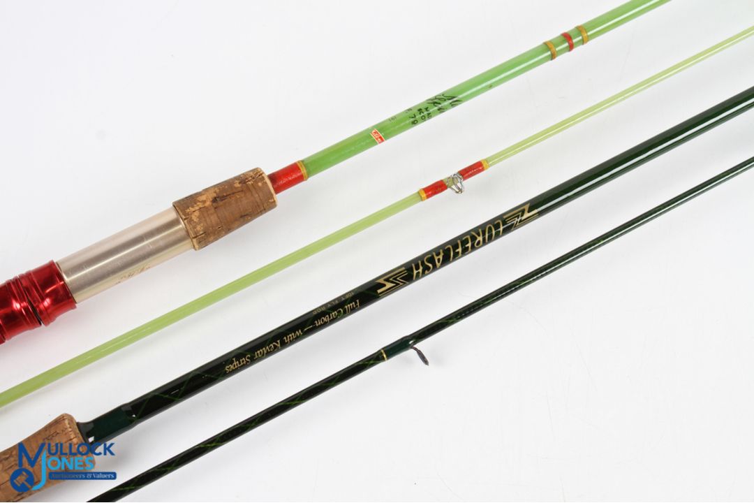 LureFlash full carbon fly rod with Kevlar stripes 10ft 2pc line 7/9# uplocking reel seat, lined - Image 2 of 2