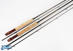 Shimano Twin Power Fly 8056 carbon trout fly rod 8ft 2pc line 5/6#, alloy uplocking reel set with