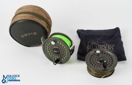 Orvis USA Battenkill Disc 8/9 Made in England alloy trout reel with spare spool, 3.25