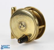 Chris Farlow, 191 The Strand, London, brass fly reel, 2.75