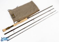 G Loomis USA Cross Current GLX carbon fly rod 9ft 4pc line 11#, double uplocking reel seat with