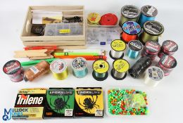 Assorted Fishing Accessories - including mixed rod rings, with lined examples, rod whipping, rig