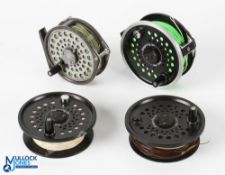 Leeds Dragonfly 120 graphite disc drag fly reel, with 2 spare spools, 3.5