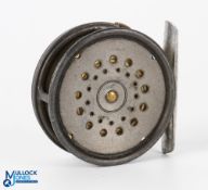 Hardy Bros Patent Perfect alloy trout fly reel, 2 7/8