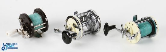 Mitchell France Captain 624 multiplier sea reel with rod clamps, large counter balanced handle, runs