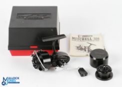 Mitchell 308 fixed spool spinning reel - good bail, on/off check with spare spool in original box