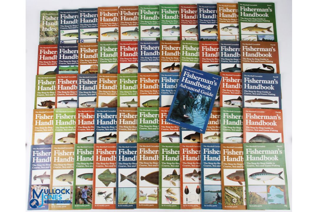The Marshall Cavendish Fisherman's Handbook c1977: parts 1-51 complete run - plus no 53 and a few