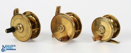 Unnamed plate wind brass fly reel 2.25