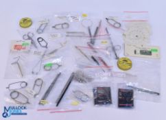 Fly Fishing Tools & Accessories, to include cast holder, swivels, split rings, tube jaw, disgorgers,