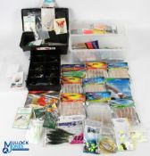 Selection of Baits and Lures - with 16x sealed jelly lures, mixed spoons and other lures, with