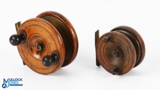 Sun mahogany and brass star back reel 4