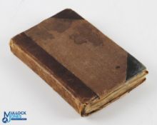 Victorian Angler's Pocket / Scrap Book containing various hand written notes on species, baits,