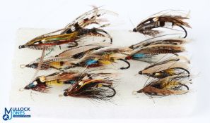 A selection of gut eyed flies previously owned by Dr John Bates (author) - 12 flies on size 1.5