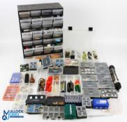 Coarse Fishing Accessories, a mixed lot with noted items of tackle boxes, weight feeders, lead,