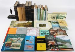Quantity of Fishing Books, a modern selection with noted books of Day on Sea Lock and River Muriel