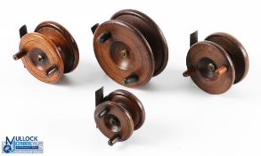 4x Wooden Strapback Reels - in sizes 4