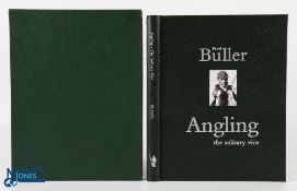 Angling - The Solitary Vice by Fred Buller, original leather-bound copy in matching slipcase, number