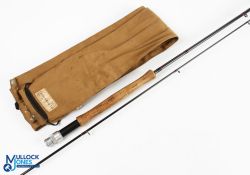 Caudle & Rivas Ltd Glamorgan carbon trout fly rod 9ft 2pc line 5/6#, alloy uplocking reel set, lined