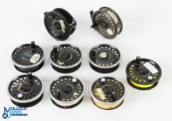 Leeda Dragonfly 80 alloy disc drag fly reel with 7 spare spools, 3.25