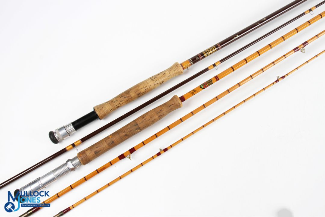Hardy Alnwick hollow glass fibalite trout fly rod - 9ft 2pc line 7#, alloy uplocking reel seat, - Image 1 of 2