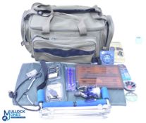 NGT Insulated Fishing Bag with Contents of a Shimano 3000SRT reel, a NGT unhooking mat, Preston
