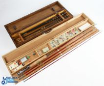 Kiraku & Co Inc Tokyo Kira-Prouder Model No 281 split cane trout fly rod 8' 3pc with 2 spare tips