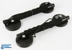 A pair of Pelican Fishing Tackle magnet car rod holders for up to 8 rods. Strong magnets