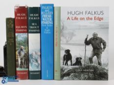 5x Hugh Falkus Fishing Books, to include Sea Trout Fishing a Guide to Success 1962, Sea Trout