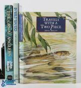 3x John Bailey Fishing Books - to include Travels with A Two-Piece 1985, In Wild Water 1989, The