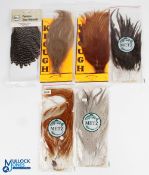 Collection of capes, made up of: Keough ginger saddle grade 3; Keough medium blue dun saddle grade