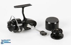 Mitchell 308 fixed spool spinning reel LHW with cased spare spool, good bail, on/off check, light