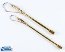 A pair of unnamed (Made in England) 2 draw Gaff/Priests, both extending to 35