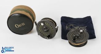 Orvis USA Battenkill Disc 7/8 Made in England alloy trout fly reel with spare spool, 3.25