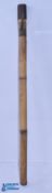 Bamboo Fishing Travel Tube, with leather cap and buckle - 160cm x 7cm diameter