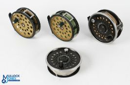 Leeds Dragonfly 100 graphite disc drag fly reel with spare spool, 3.5