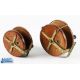 Milwards 6" Seafarer Wooden and Brass Starback Reel with twin black handles, brass flange, brass - Image 2 of 2
