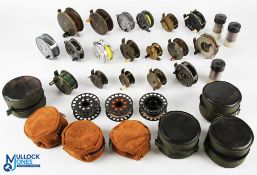 Assorted Reel Selection (18) - including K P Morritt New Popular, Shakespeare automatic reel (