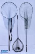 3x Gye Landing Nets, all with aluminium frames